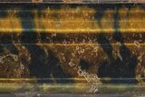 Polished Blue & Orange Tiger's Eye Slab - South Africa #320057-1